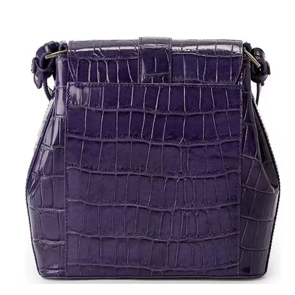NWT BRAHMIN Sirona Collection Chrome Margo Voltage Violet Crossbody Bag Margo Brahmin | eBay main image 3